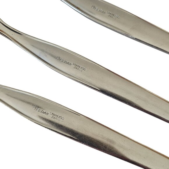 4 Elden Vintage Flower Fork Stainless 7" Rose Midcentury Colonial Style floral E - Picture 5 of 6